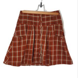 Zara Plaid Flannel Mini Skirt